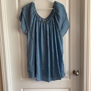 Denim color soft shirt